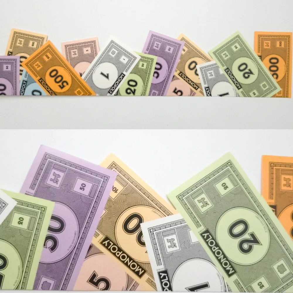 Eureka Money Teacher Bulletin Board Set & Monopoly Bills Classroom Border